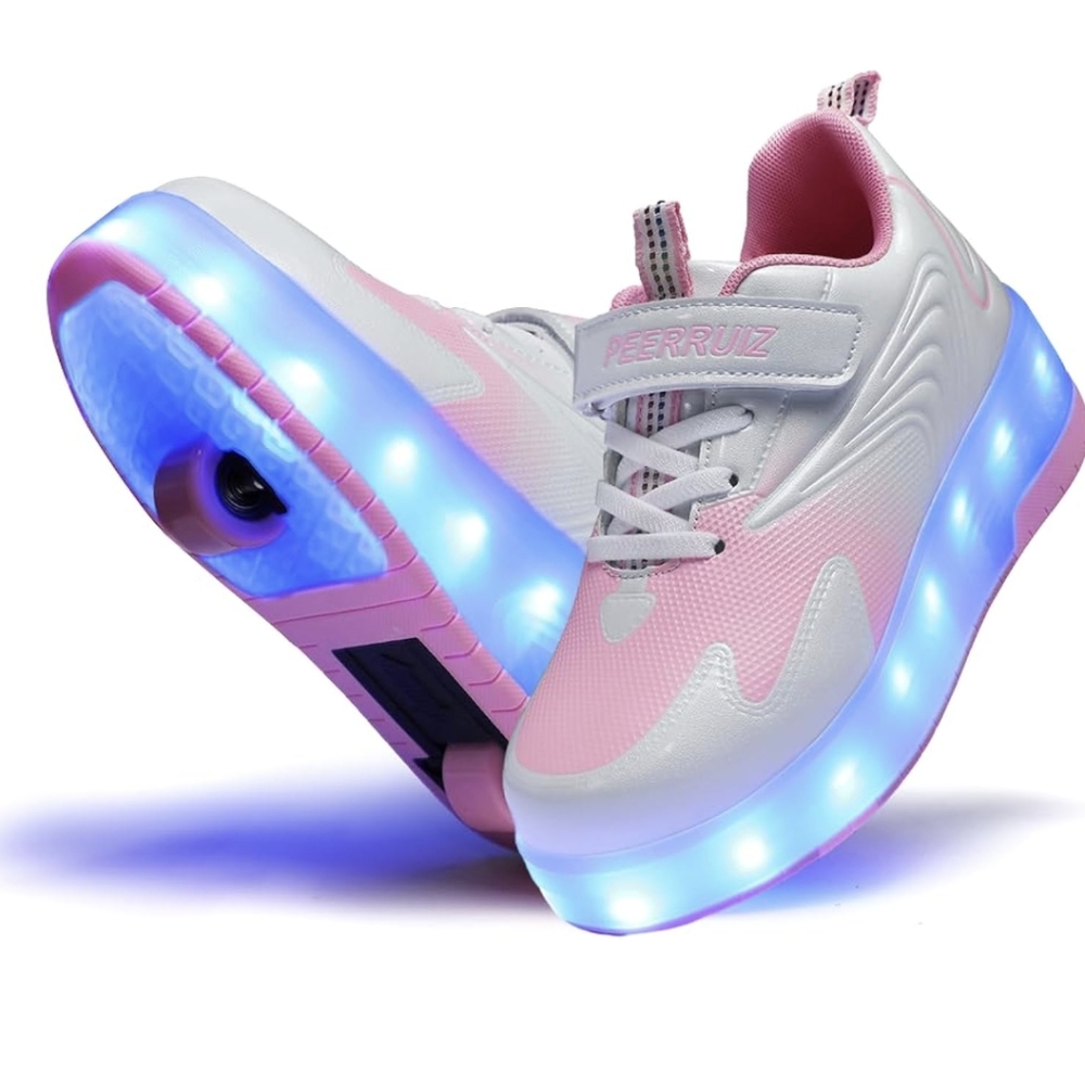 Roller Shoes with Double Wheels Brand new never used girls size 4.5 Sneakers.